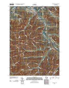 Whitehall Wisconsin Historical topographic map, 1:24000 scale, 7.5 X 7.5 Minute, Year 2010