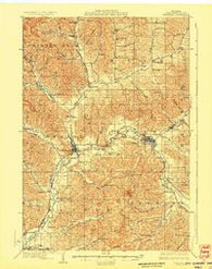 Whitehall Wisconsin Historical topographic map, 1:62500 scale, 15 X 15 Minute, Year 1929