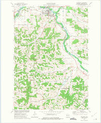 Whitehall Wisconsin Historical topographic map, 1:24000 scale, 7.5 X 7.5 Minute, Year 1973