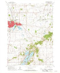 Whitewater Wisconsin Historical topographic map, 1:24000 scale, 7.5 X 7.5 Minute, Year 1960