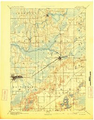 Whitewater Wisconsin Historical topographic map, 1:62500 scale, 15 X 15 Minute, Year 1893