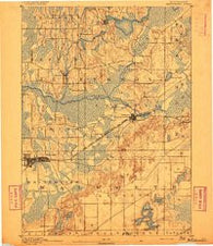 Whitewater Wisconsin Historical topographic map, 1:62500 scale, 15 X 15 Minute, Year 1892