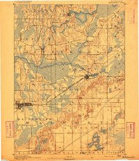 Whitewater Wisconsin Historical topographic map, 1:62500 scale, 15 X 15 Minute, Year 1892
