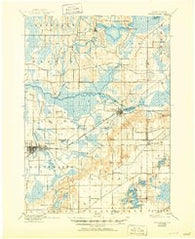 Whitewater Wisconsin Historical topographic map, 1:62500 scale, 15 X 15 Minute, Year 1924