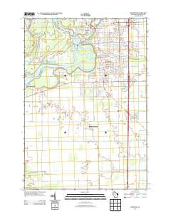 Whiting Wisconsin Historical topographic map, 1:24000 scale, 7.5 X 7.5 Minute, Year 2013