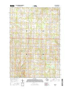 Wien Wisconsin Current topographic map, 1:24000 scale, 7.5 X 7.5 Minute, Year 2015