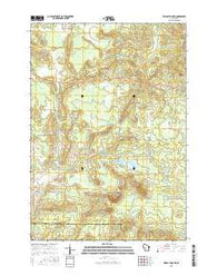 Wildcat Mound Wisconsin Current topographic map, 1:24000 scale, 7.5 X 7.5 Minute, Year 2015