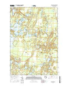 Wilson Lake Wisconsin Current topographic map, 1:24000 scale, 7.5 X 7.5 Minute, Year 2015