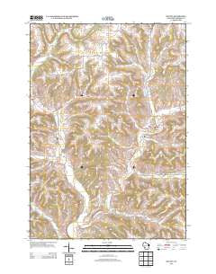 Wilton Wisconsin Historical topographic map, 1:24000 scale, 7.5 X 7.5 Minute, Year 2013