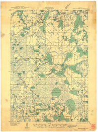 Winchester Wisconsin Historical topographic map, 1:48000 scale, 15 X 15 Minute, Year 1939