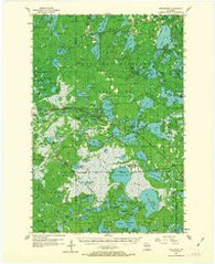 Winchester Wisconsin Historical topographic map, 1:62500 scale, 15 X 15 Minute, Year 1955