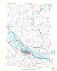 Winona Minnesota Historical topographic map, 1:62500 scale, 15 X 15 Minute, Year 1934