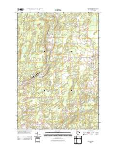Winter Wisconsin Historical topographic map, 1:24000 scale, 7.5 X 7.5 Minute, Year 2013