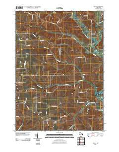 Wiota Wisconsin Historical topographic map, 1:24000 scale, 7.5 X 7.5 Minute, Year 2010