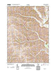 Wiota Wisconsin Historical topographic map, 1:24000 scale, 7.5 X 7.5 Minute, Year 2013