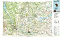 Wisconsin Dells Wisconsin Historical topographic map, 1:100000 scale, 30 X 60 Minute, Year 1990