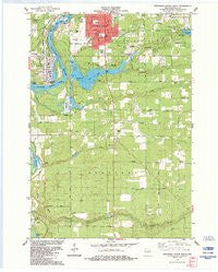 Wisconsin Rapids South Wisconsin Historical topographic map, 1:24000 scale, 7.5 X 7.5 Minute, Year 1984