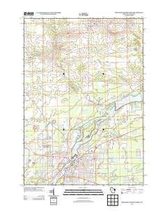 Wisconsin Rapids North Wisconsin Historical topographic map, 1:24000 scale, 7.5 X 7.5 Minute, Year 2013