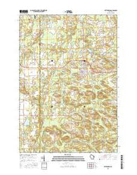 Wittenberg Wisconsin Current topographic map, 1:24000 scale, 7.5 X 7.5 Minute, Year 2015