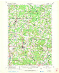 Wittenberg Wisconsin Historical topographic map, 1:62500 scale, 15 X 15 Minute, Year 1964