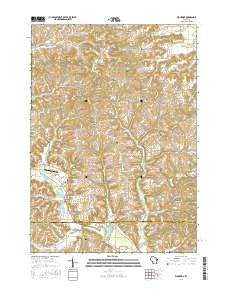 Wonewoc Wisconsin Current topographic map, 1:24000 scale, 7.5 X 7.5 Minute, Year 2016