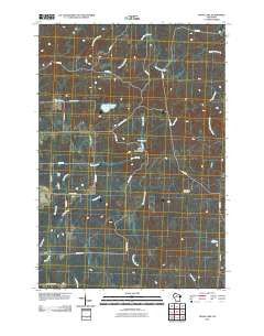 Wood Lake Wisconsin Historical topographic map, 1:24000 scale, 7.5 X 7.5 Minute, Year 2010