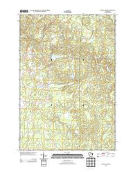 Wood Lake Wisconsin Historical topographic map, 1:24000 scale, 7.5 X 7.5 Minute, Year 2013