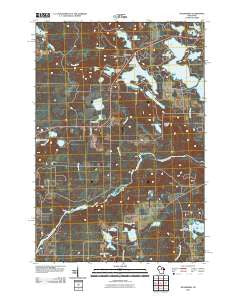 Woodboro Wisconsin Historical topographic map, 1:24000 scale, 7.5 X 7.5 Minute, Year 2010