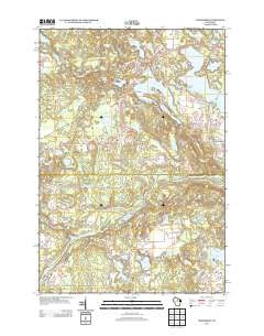 Woodboro Wisconsin Historical topographic map, 1:24000 scale, 7.5 X 7.5 Minute, Year 2013