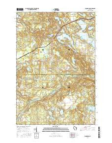 Woodboro Wisconsin Current topographic map, 1:24000 scale, 7.5 X 7.5 Minute, Year 2015