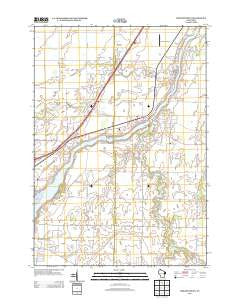 Wrightstown Wisconsin Historical topographic map, 1:24000 scale, 7.5 X 7.5 Minute, Year 2013