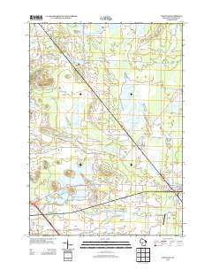 Wyeville Wisconsin Historical topographic map, 1:24000 scale, 7.5 X 7.5 Minute, Year 2013