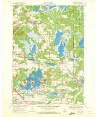 Wyeville Wisconsin Historical topographic map, 1:24000 scale, 7.5 X 7.5 Minute, Year 1970
