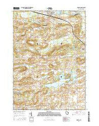 Wyocena Wisconsin Current topographic map, 1:24000 scale, 7.5 X 7.5 Minute, Year 2016