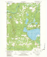 Yellow Lake Wisconsin Historical topographic map, 1:24000 scale, 7.5 X 7.5 Minute, Year 1982