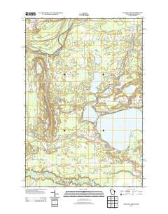 Yellow Lake Wisconsin Historical topographic map, 1:24000 scale, 7.5 X 7.5 Minute, Year 2013