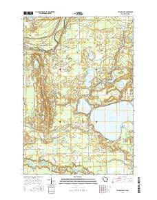 Yellow Lake Wisconsin Current topographic map, 1:24000 scale, 7.5 X 7.5 Minute, Year 2015