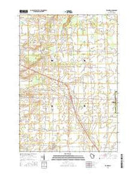 Zachow Wisconsin Current topographic map, 1:24000 scale, 7.5 X 7.5 Minute, Year 2016
