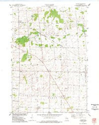 Zachow Wisconsin Historical topographic map, 1:24000 scale, 7.5 X 7.5 Minute, Year 1974