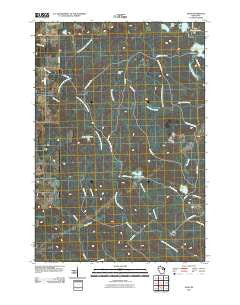 Zoar Wisconsin Historical topographic map, 1:24000 scale, 7.5 X 7.5 Minute, Year 2010