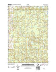 Zoar Wisconsin Historical topographic map, 1:24000 scale, 7.5 X 7.5 Minute, Year 2013
