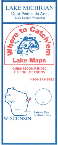 Buy map DOOR PENNINSULA AREA Fishing Map