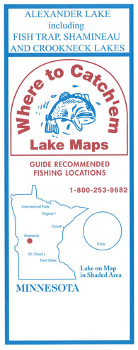Buy map ALEXANDER LAKE Fishing Map