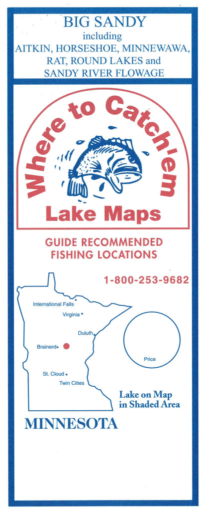 Big Sandy Lake Fishing Map from YellowMaps