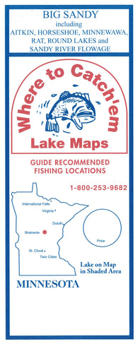 Buy map BIG SANDY LAKE Fishing Map