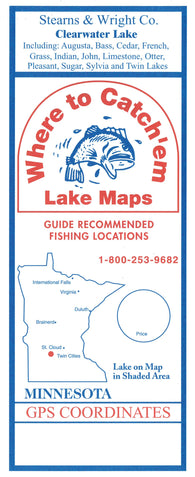 Buy map CLEARWATER LAKE Fishing Map
