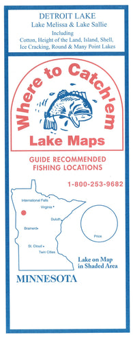 Buy map DETROIT LAKES Fishing Map