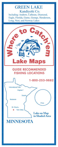 Buy map GREEN LAKE Fishing Map