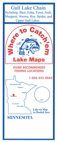 Buy map GULL LAKE Fishing Map