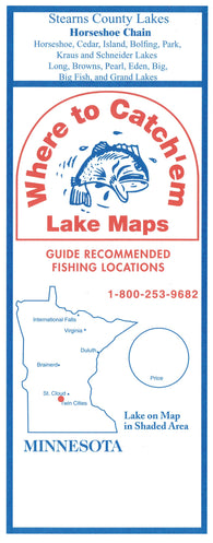 Buy map HORSESHOE CHAIN Fishing Map